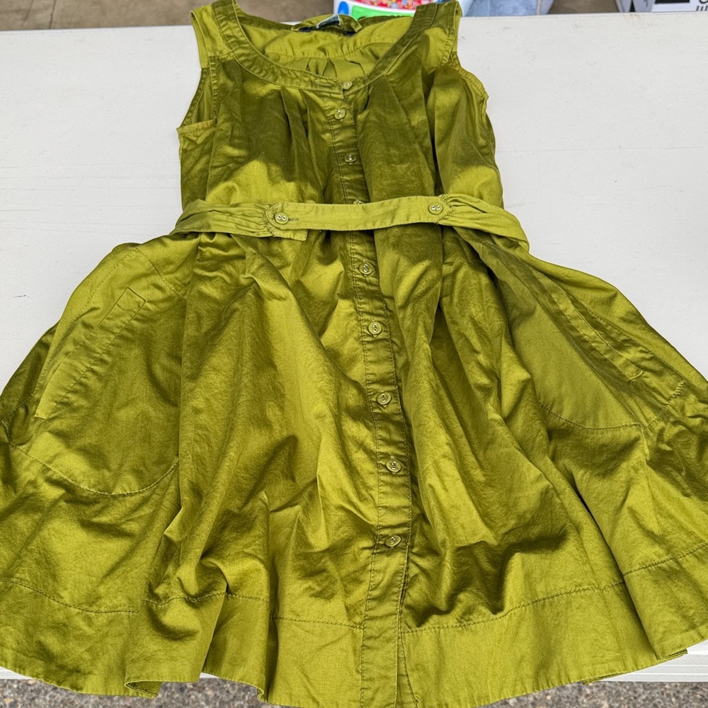 French Connection Olive Green Casual Dress